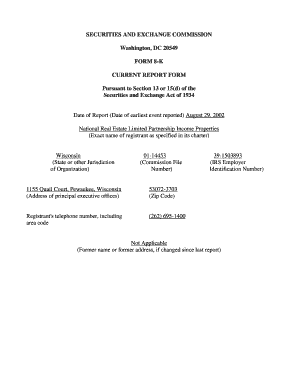 National real estate limited bpartnership incomeb properties ii - SECgov