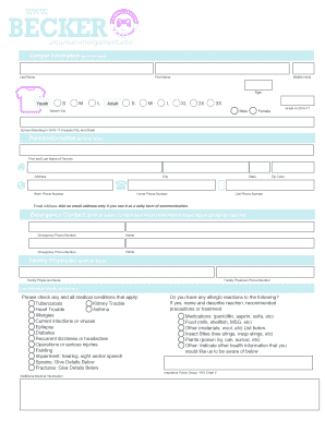 Sample letter of intent for election - Parent Information (print or type) Family Physician ... - Becker College