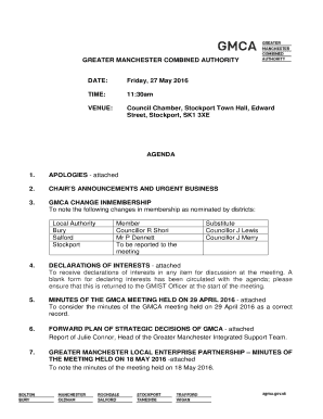 Uninsured contractor waiver form template - GMCA 27 May b2016b - Greater Manchester Combined Authority - greatermanchester-ca gov