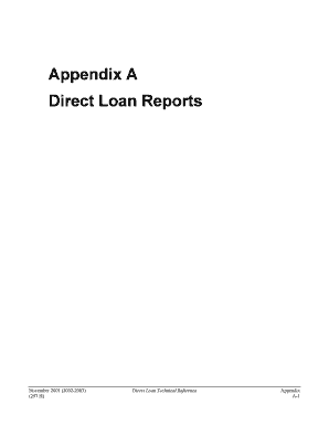 Pledge acknowledgement letter sample - Appendix A Direct Loan Reports - FSAdownload - US Department bb - fsadownload ed