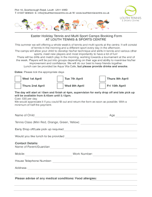 24 Printable Holiday Booking Form Template Fillable Samples In Pdf Word To Download Pdffiller