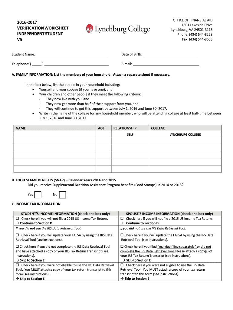 Fillable Online lynchburg How to Obtain a Tax Return Transcript from
