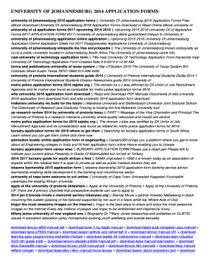 Fillable Online 64 140 159 Download university of johannesburg 2014