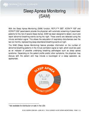 Fillable Online Sleep Apnea Monitoring Fax Email Print - pdfFiller
