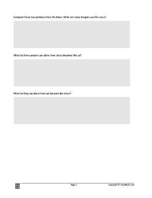 Fillable Online Session 2 Who is Jesus Christ Worksheet ...