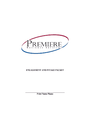 ENGAGEMENT AND INTAKE PACKET bPrintb Name Please