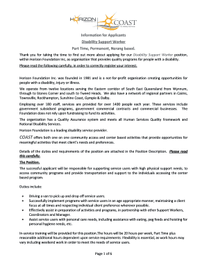 Affidavit of loss company id - Information for Applicants Disability Support Worker Part - horizoninc