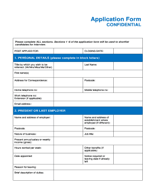 Application Form WORD TEMPLATE - Withernsea Primary
