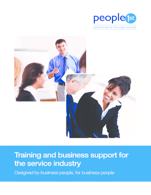 Training and business support for the service industry - People 1st - people1sttraining co