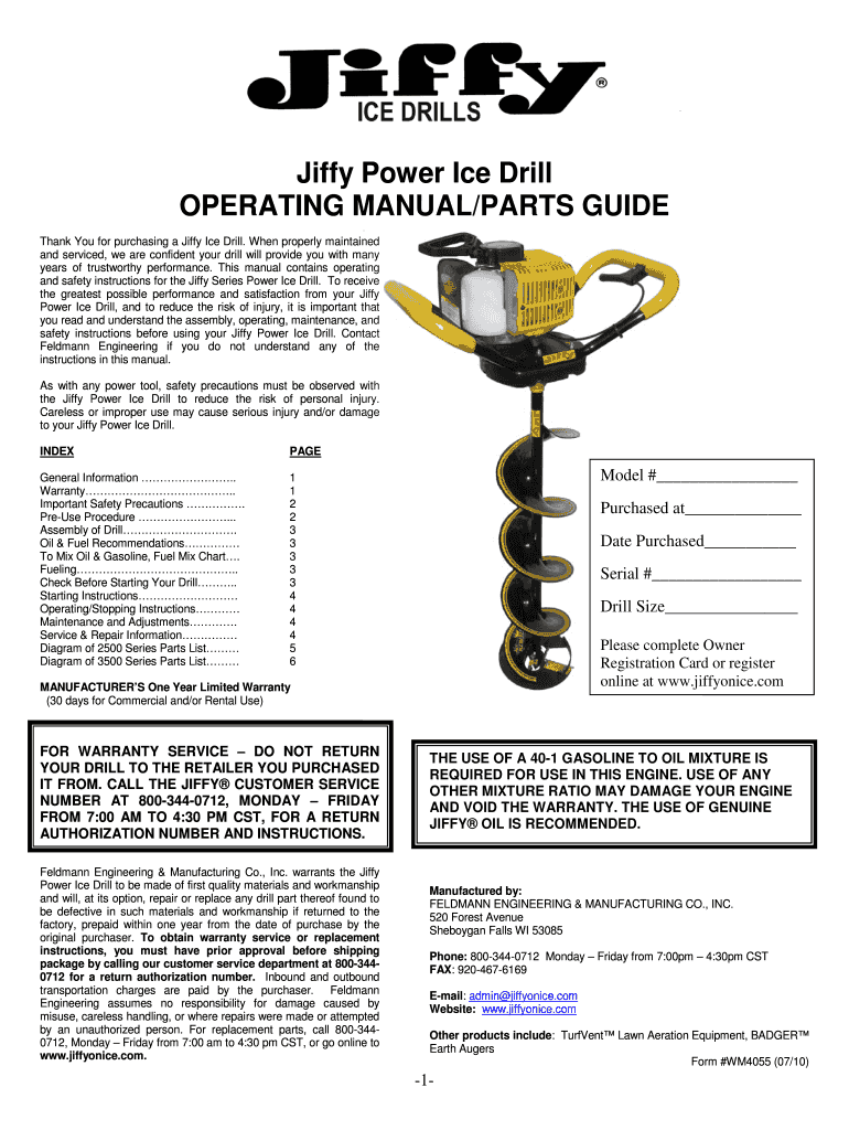 Jiffy Augers 2845 6