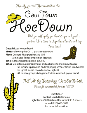 Cow Town Hoe Down RSVP Form - bcttdb-broboticsbbcomb