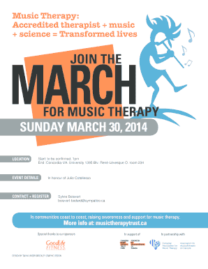 S MARCH Join tHe - Association qubcoise de musicothrapie - musicotherapieaqm