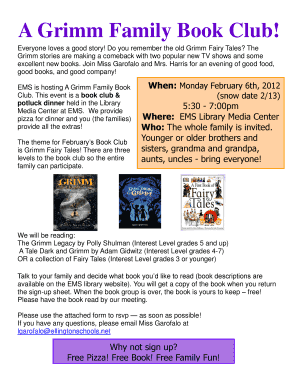 A Grimm Family Book Club - bellingtonschoolsbborgb