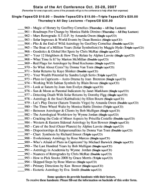 Check sheet template - SOTA2007 OrderFormupd1doc