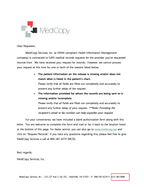 Hipaa compliant sign in sheet - Recipient39s email or fax number can help expedite your request