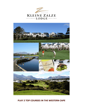 Blue tape walkthrough checklist - PLAY 2 TOP COURSES IN THE WESTERN CAPE Summer 2014-2015DIRECTdoc - kleinezalze co