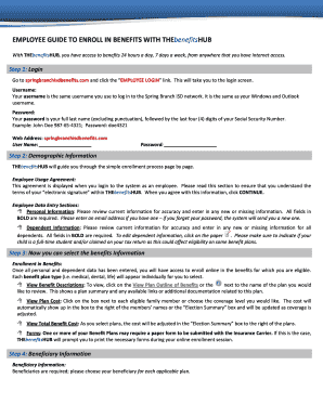 Fillable Online Enrollment InstructionNon-FBS Printable Template Fax ...