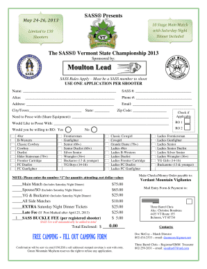 The SASS Vermont State Championship 2013