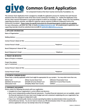 Common Grant Application