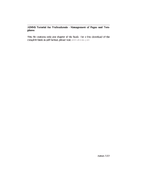 Fillable Online AIMMS Tutorial for Professionals - Management of Pages ...