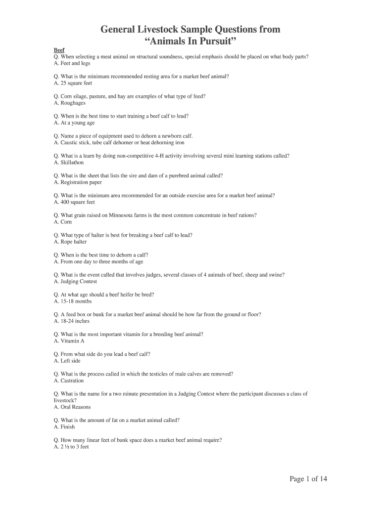 Livestock visual data 7