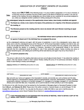 Proxy Form 2016 with Explanation - Kalanikai Condominiums ...