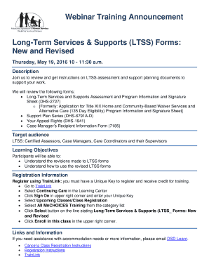 Long-Term Services Supports LTSS Forms MNCHOICES - dhs state mn