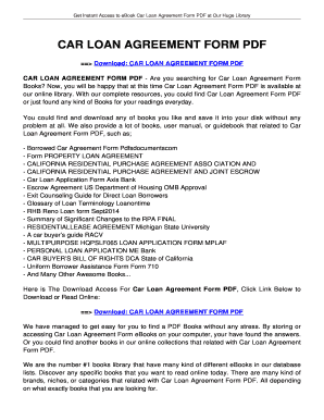 Bcarb loan bagreementb form bpdfb - tolianbiz Home