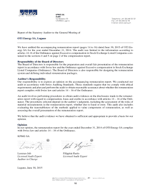 OTI Energy Annual Report for the year ended 31 December 2014 - oti-energy