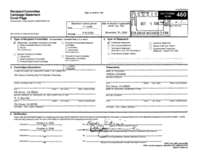 California Campaign Statement Form 460
