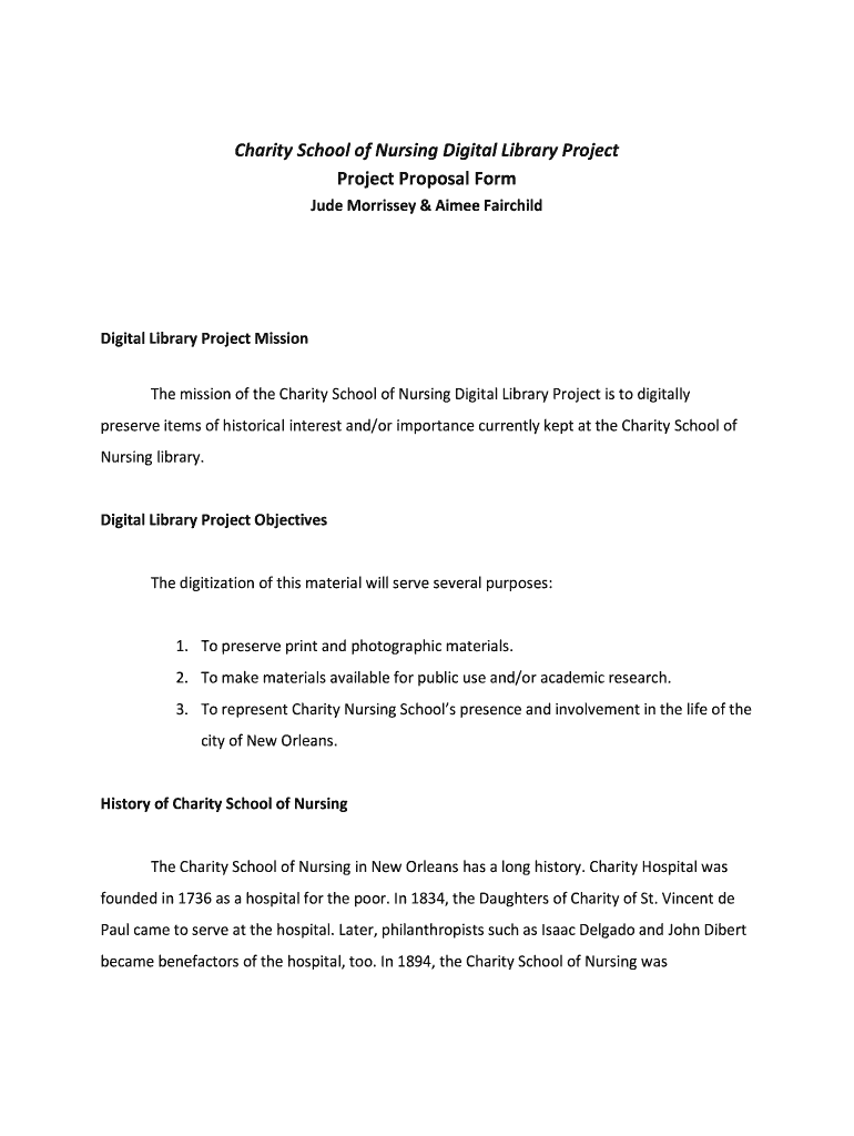 Library Project Proposal Sample Pdf Fill Online Printable Fillable