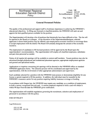 Fillable Online nwresd k12 or gbfinal with changes.doc. Report of Job ...