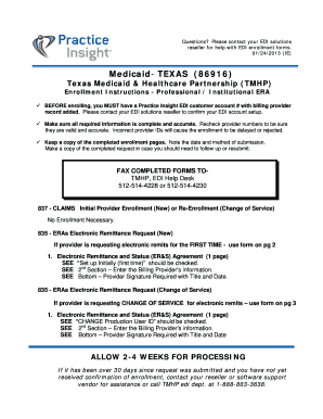 Texas Medicaid Electronic Remittance Agreement