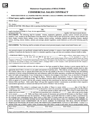 Commercial Sales Contract