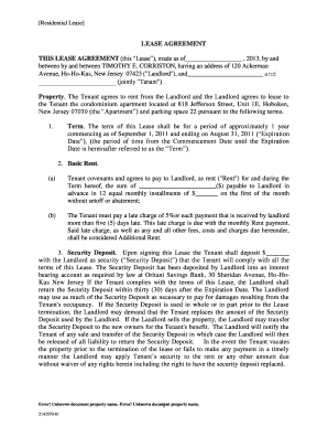 Residential Lease Agreement