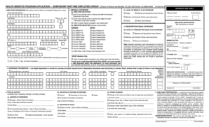NJ State Health Benefits Program Application