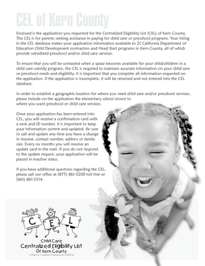 Centralized Eligibility List Application