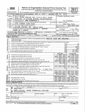 Form 990 Return for Exempt Organizations