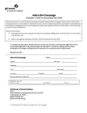 Add a Girl Campaign Form