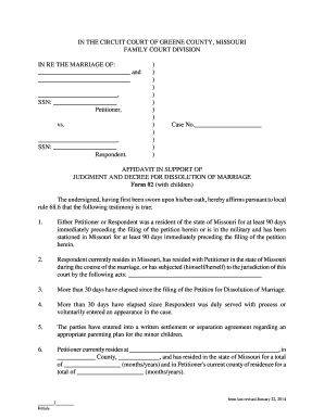 Affidavit missouri - Family Court Affidavit Form #2 - Greene County, Missouri - greenecountymo