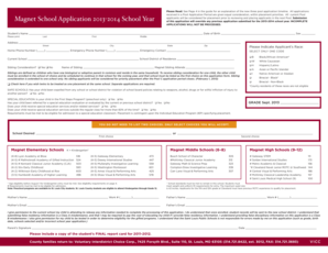 School Application Form