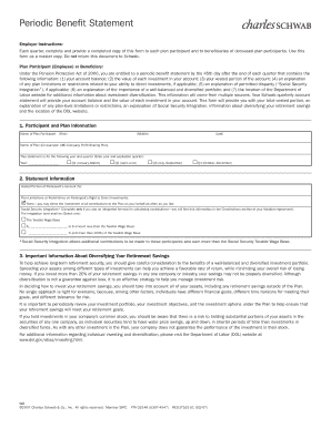 Periodic Benefit Statement Form