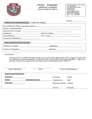 Pool Permit Application - 2011.pdf - The Town of Amherstburg