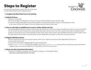 University of Cincinnati Basic Data Form