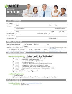 Americas Health Care Broker Application Form