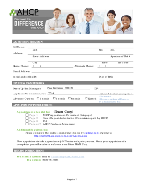 AHCP Producer Agreement