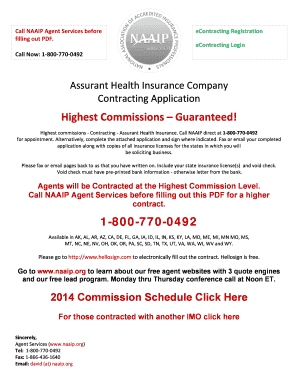 Assurant Health Insurance Contracting Application