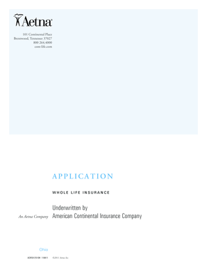 Whole Life Insurance Application