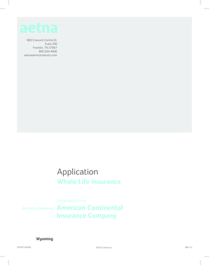 Whole Life Insurance Application