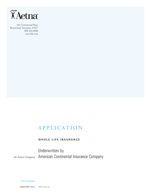 Whole Life Insurance Application